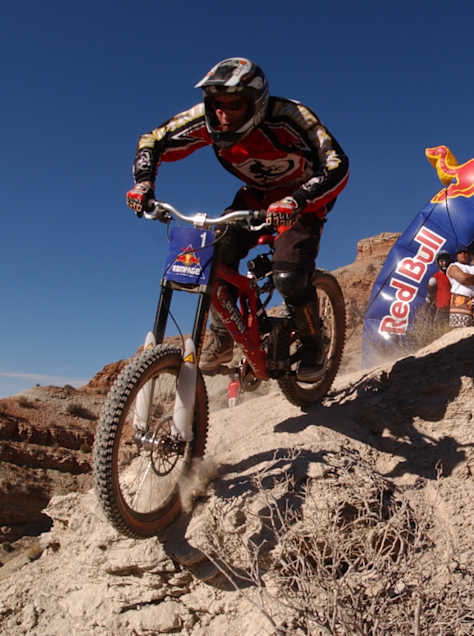 Kris "Kripsy" Baughman startet in den allerersten Lauf beim Red Bull Rampage im Jahr 2001.