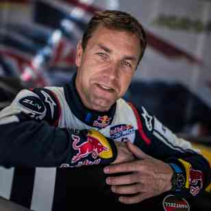 Martin Šonka of the Czech Republic poses for a photograph prior to the second stage of the Red Bull Air Race World Championship in San Diego, USA on April 13, 2017.