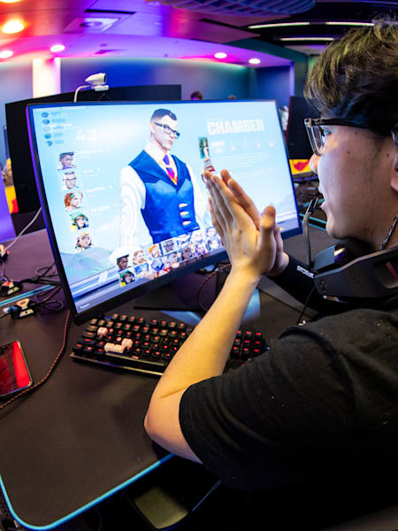Competitor performs during Red Bull Campus Clutch National Final in Auckland, New Zealand on September 22, 2023 