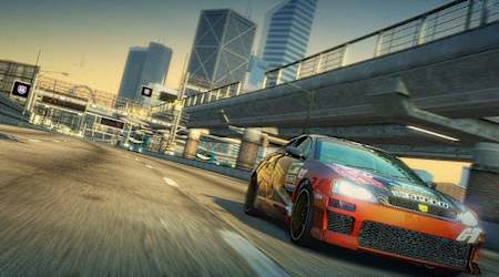 A screenshot of a race from Burnout Paradise