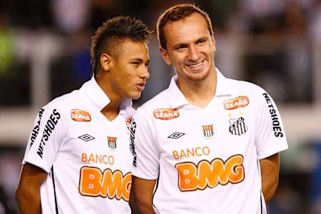 Neymar Jr. e Zé Love pelo Santos em 2011