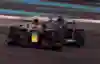 Sergio Pérez of Red Bull Racing Honda at the Abu Dhabi Grand Prix on December 12, 2021.