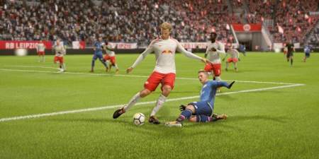 Screenshot of Bundesliga players in FIFA 19.