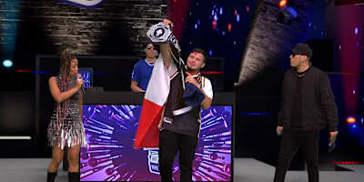 MC Rapder (MEX) wins the final of the Red Bull Batalla de los Gallos International Final in the Dominican Republic on December 12, 2020.