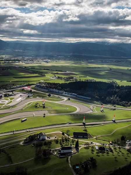 The Red Bull Air Race venue in Spielberg, Austria.