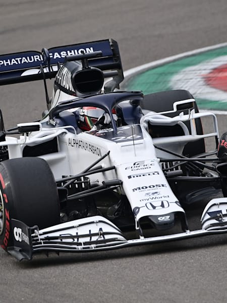 Daniil Kvyat of Russia driving at the F1 Grand Prix of Emilia Romagna at Autodromo Enzo e Dino Ferrari on October 31, 2020 in Imola, Italy.