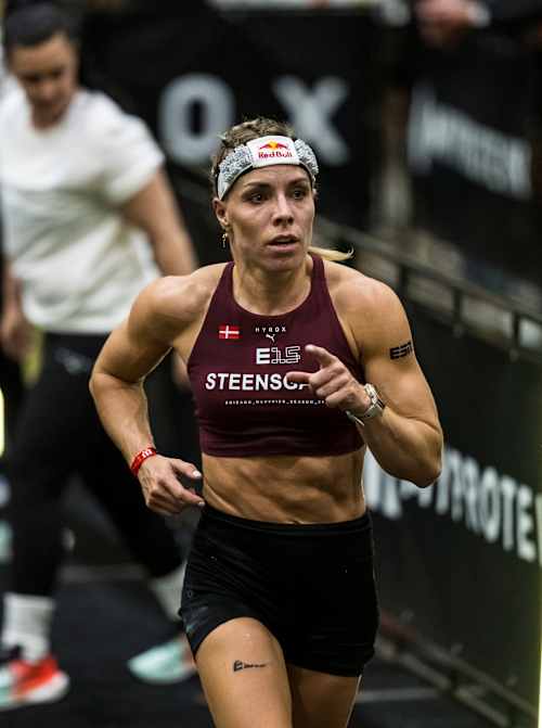 Ida Mathilde Steensgaard pushes through the Women’s Elite 15 at Hyrox World Championship 2025 in Chicago