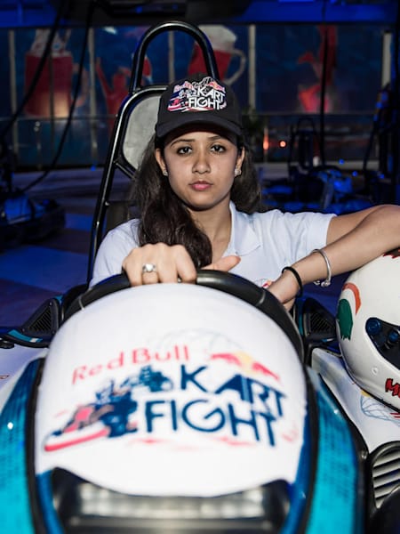 Mira Erda at the launch of Red Bull Kart Fight