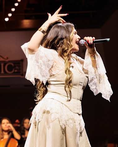 Lia Kali performs during Red Bull Symphonic in Madrid, Spain on September 22, 2026.