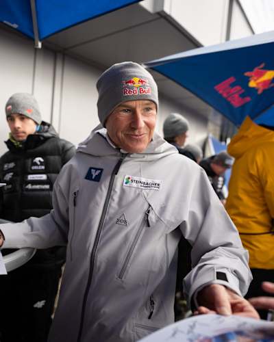 Andreas Goldberger podczas Red Bull Skoki w Punkt 2025