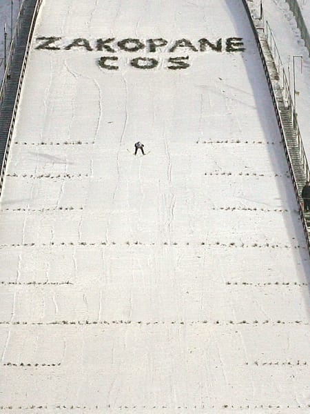 Zawody PŚ w skokach - Adam Małysz w powietrzu, Wielka Krokiew zakopane - rekordy skoczni narciarskich