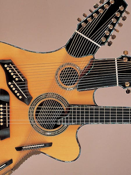 Music instruments like guitar top