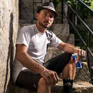 Kenny Belaey poses for a portrait during filming Border to Border in Mtein, Lebanon on June 7, 2019.