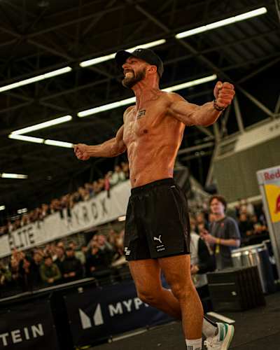 Alexander Roncevic seen during the Elite 15 at the Hyrox Major in Amsterdam, Netherlands on October 10, 2024.   