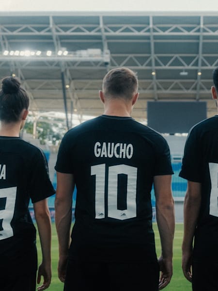 Promotional photograph of the RBLZ Gaming FIFA team.