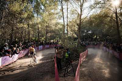 A Cyclocross Word Cup course in Benidorm (Spain).
