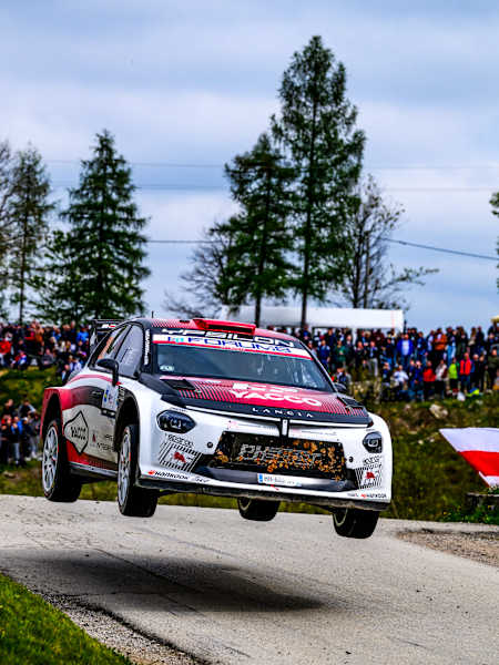 Yohan Rossel built a commanding lead in WRC on Saturday in Croatia