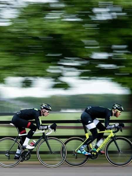 Two riders in action at Red Bull TimeLaps.