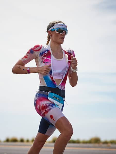 Red Bull athlete Lucy Charles-Barclay running. 