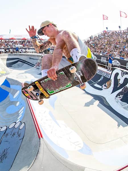 Chris Russell competes in the Vans Skate Park Series 2016 in Huntington Beach, CA, USA