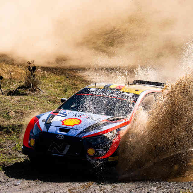 Korean manufacturer landed a podium lock-out for the first time ever as the Acropolis Rally bares its teeth once more. 
