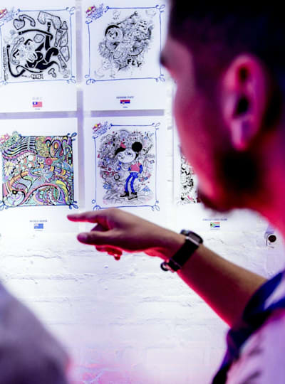 Red Bull Doodle Art jako tvoje vstupenka do kulturní scény a bohatého Red Bull světa.