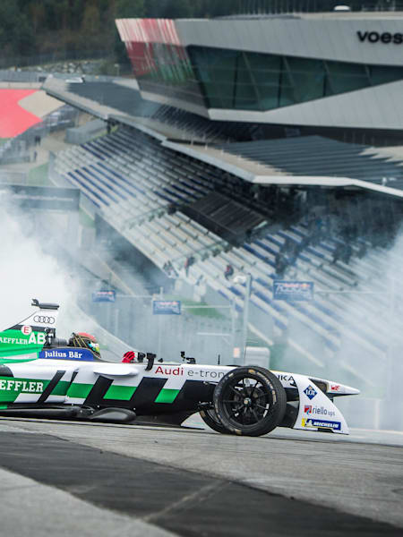 Il pilota di Formula E Daniel Abt al Red Bull Ring, Austria.