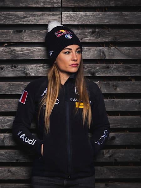Dorothea Wierer poses for a portrait in Livigno, Italy on January 28, 2020.