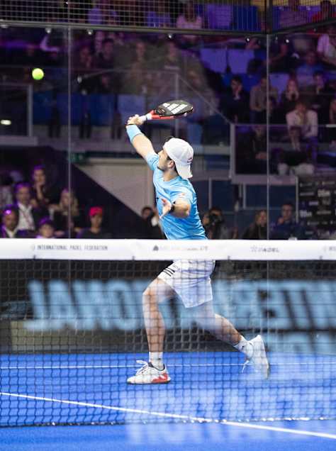 Joachim Azouze competes at Premier Padel.