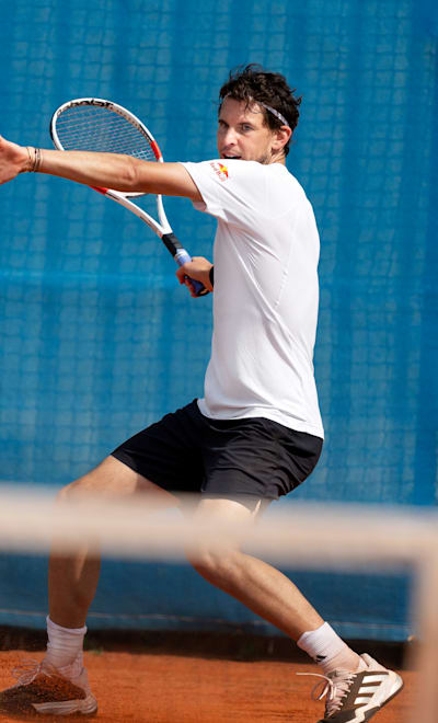 Dominic Thiem beim Training in Traiskirchen, Österreich