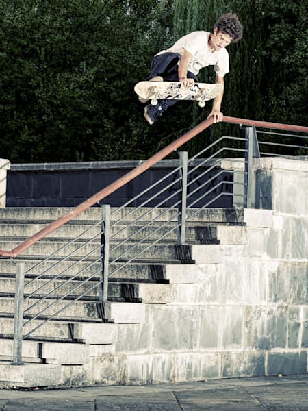 Bastien Duverdier, boneless over the rail in Spain by Kev Metallier
