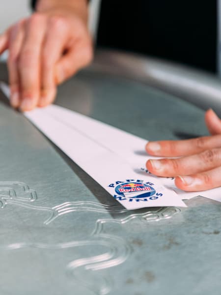 Detail of a paper plane during the Red Bull Paper Wings 2019 Qualifier in Aichi, Japan on April 7, 2019.
