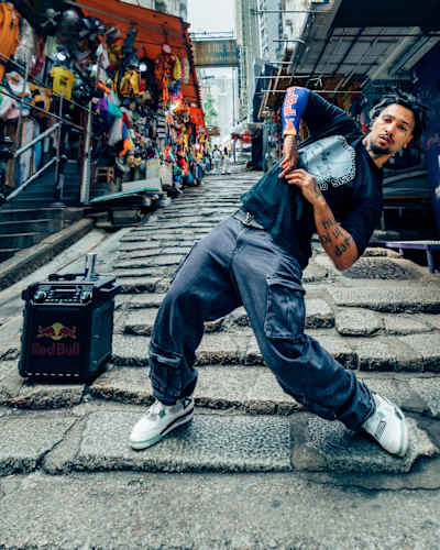 Jean-Michel Cruel at Red Bull Dance Your Style 2025 in Hong Kong.