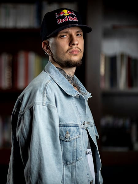 Poppin'C poses for a portrait during the Red Bull Dance Tour France 2021 in Bordeaux, France on February 24, 2021