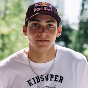 Armand Duplantis poses for a portrait before the Diamond League in Oslo, Norway on June 30, 2021.