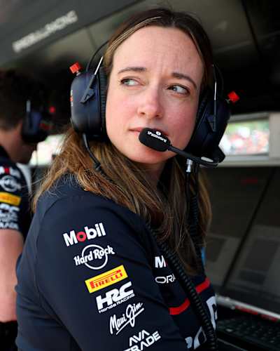 Hannah Schmitz, Principal Strategy Engineer of Oracle Red Bull Racing, ahead of the F1 Grand Prix of Emilia-Romagna at Autodromo Internazionale Enzo e Dino Ferrari on May 17, 2025, in Imola, Italy.