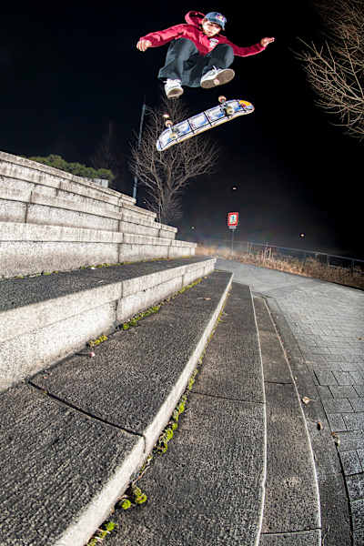 堀米雄斗：スイッチ・ビッグスピン・ヒールフリップ