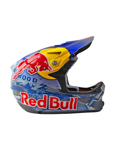 Curtis Keene's Red Bull helmet custom painted by AirTrix