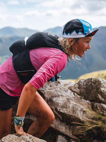 Lucy races during the Lakes Sky Ultra in the UK.