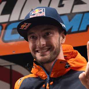 Jeffrey Herlings of The Netherlands and Red Bull KTM Factory Racing poses for a portrait during the FIM MXGP Motocross World Championship in Mantova, Italy on November 10, 2021.