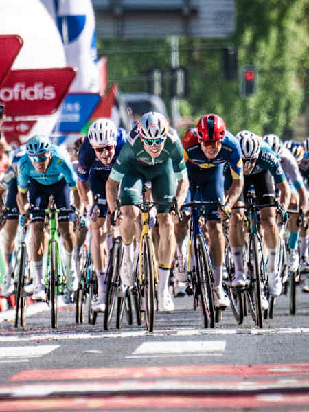 Wout Van Aert vince la settima tappa da Archidona a Córdoba della 79ª Vuelta Ciclista a España 2024 il 23 agosto 2024. 