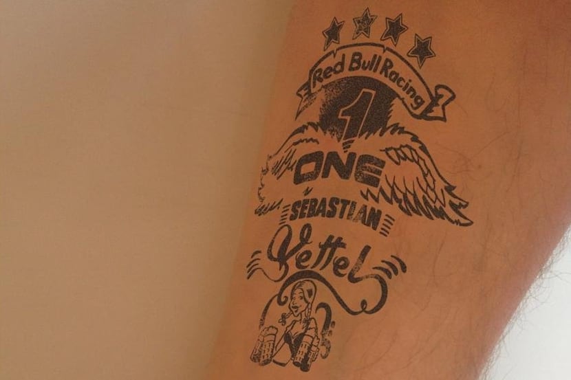 Make Your Own Sebastian Vettel Temporary Tattoo