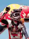 Manuel Lettenbichler competes fiercely during Red Bull Romaniacs 2024 in Sibiu, Romania, showcasing his skill and endurance on the fourth off-road day of the Hard Enduro championship
