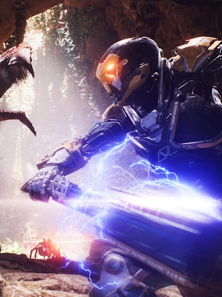 A close-quarters fight in Anthem.