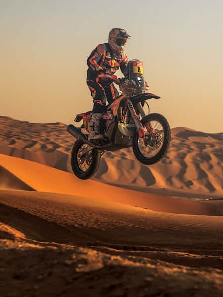 Toby Price para Red Bull KTM Factory Racing corre durante la etapa 11 del Rally Dakar 2023 desde Shaybah hasta Empty Quarter Marathon, Arabia Saudí, el 12 de enero de 2023.
