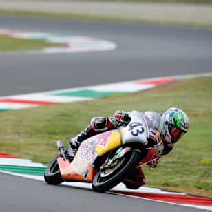 Stefano Valtulini racing on home soil in Misano 2011