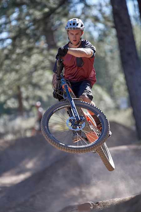 Now that Basagoitia is getting airborne  again, he’s a regular at local bike parks.