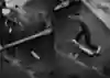 Gou Miyagi runs along bollards and boosts back off the wall onto his waiting board.