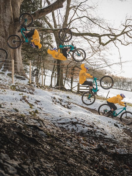 Danny MacAskill tyre tap front flip over fence