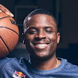 Chris Matthews AKA Lethal Shooter poses for a portrait at the Hollywood First Presbyterian Gym in Los Angeles, California, USA on February 10, 2022.